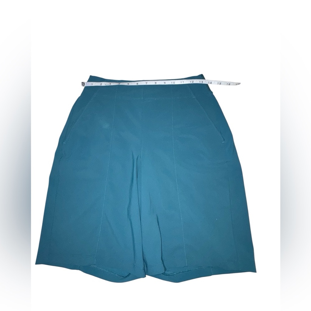 Athleta Teal Cosmic Bermuda’s Women's Shorts Size 4 Teal - Picture 5 of 9